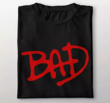 Dårlig rød michael jackson t-shirt - TenStickers