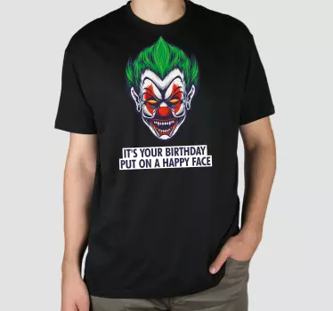 Det er din fødselsdag happy face t-shirt - TenStickers