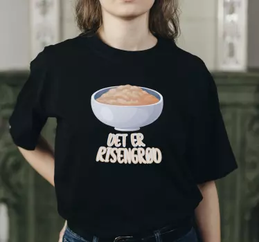Det er risengrød jule t-shirts - TenStickers