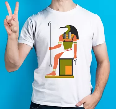 Egyptisk månegud t-shirt - TenStickers