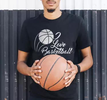 Elsker basketball t-shirt - TenStickers