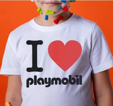 Elsker playmobil t-shirt - TenStickers