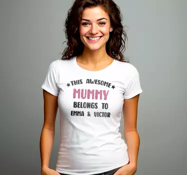 Fantastisk mor personlig t-shirt - TenStickers