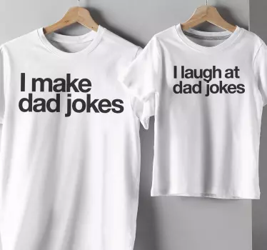 Far og søn jokes matchende tøj - TenStickers