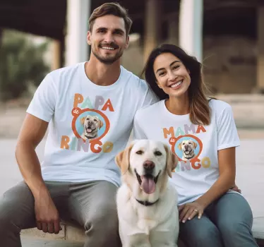 Far og mor matchende par set t shirt - TenStickers