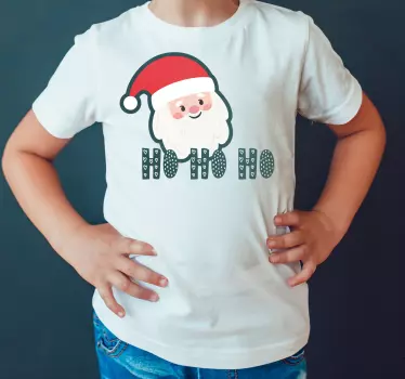 Far søn tøj t-shirt glad julemand stemning - TenStickers