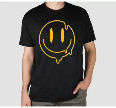 Flydende smiley ikon børneskjorte - TenStickers