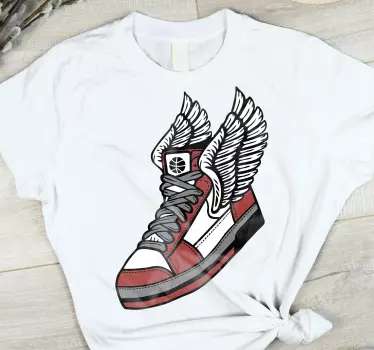 Flyvende sko "moderne stil" t-shirt - TenStickers