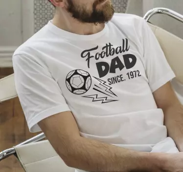 Fodbold far fars dag t-shirt - TenStickers