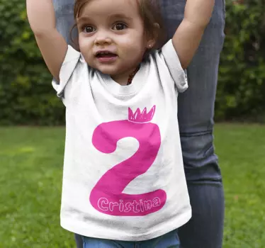 Fødselsdag t-shirt til dreng eller pige - TenStickers