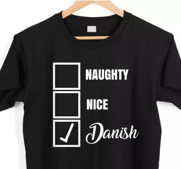 Frække eller pæne eller danske jule-t-shirts - TenStickers