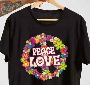Fred kærlighed og sommerfugle t-shirt - TenStickers