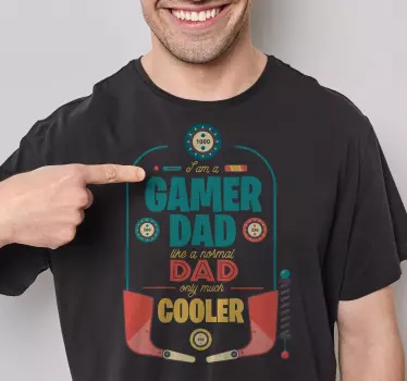 Gamer far fars dag t-shirt - TenStickers