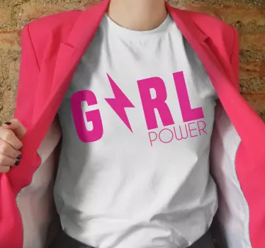 "girl power" t-shirt - TenStickers