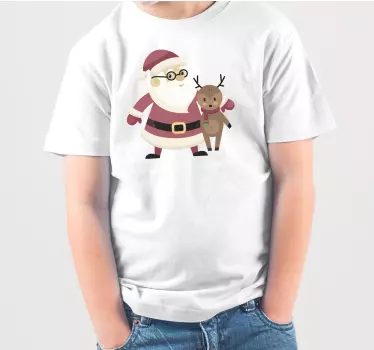 Glad julemand jule t shirt - TenStickers