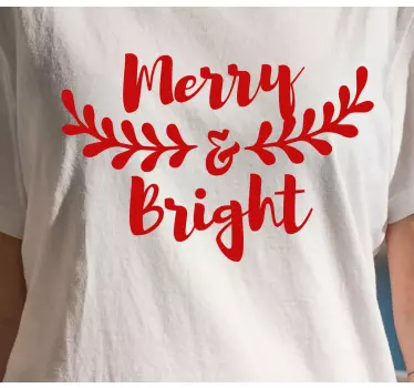 Glade og lyse jul t -shirts - TenStickers