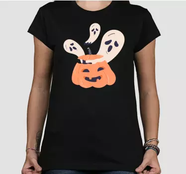 Halloween t shirt glad græskar overraskelse - TenStickers