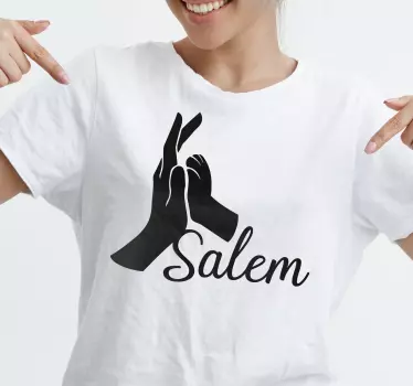 Håndbevægelse med navn original t-shirt - TenStickers