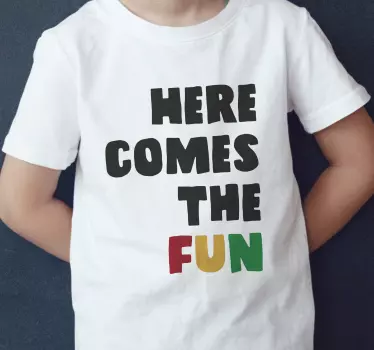 Her kommer det sjove t-shirt til børn - TenStickers