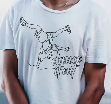 Hip hop danser t-shirt - TenStickers