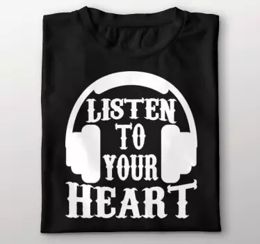 Hjertelig lytning original t-shirt - TenStickers
