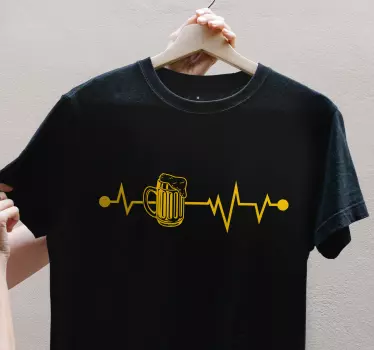 Hjerteslag ølkrus original t-shirt - TenStickers