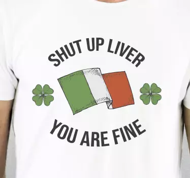 Hold kæft leveren du er fin t-shirt - TenStickers