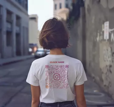 Instagram qr-kode t shirt original - TenStickers