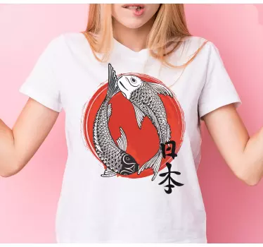 Japan og flag t-shirt - TenStickers