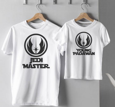 Jedi & padawan trøje far og søn tøj - TenStickers