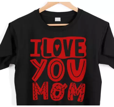 Jeg elsker dig mor mors dag t-shirt - TenStickers