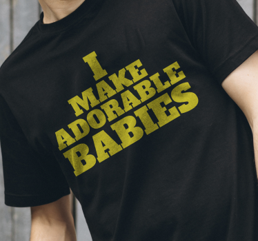 Jeg laver yndige babyer t-shirts far og søn tøj - TenStickers