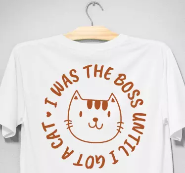 Jeg var en chef sjov citat t-shirt - TenStickers