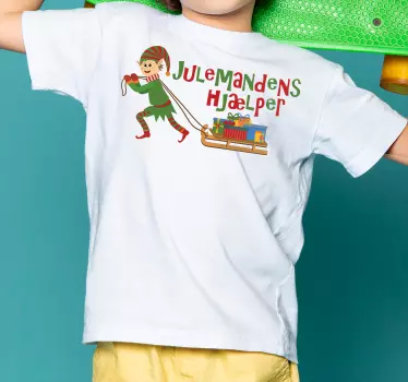 Julemandens lille hjælper-nisse-jule-t-shirts - TenStickers