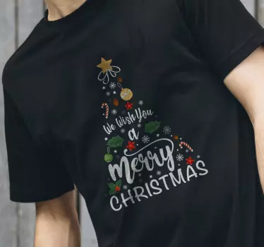 Juletræ glædelig jul julet-shirts - TenStickers