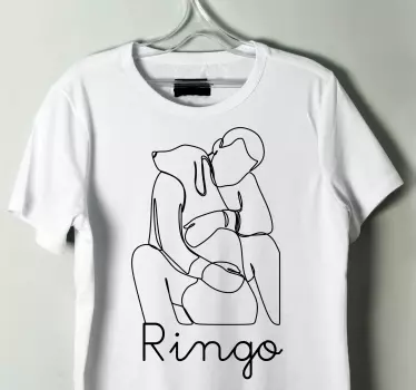 Bind med hund med navn original t-shirt - TenStickers