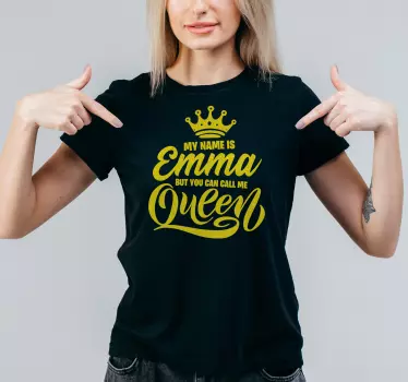 Kald mig dronning personlig t shirt - TenStickers