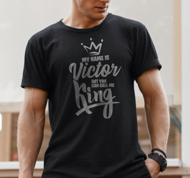 Kald mig konge personlig t shirt - TenStickers