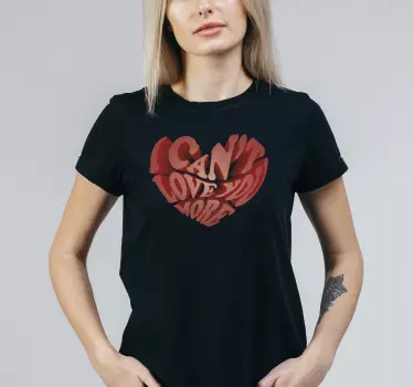 Kan ikke elske dig mere par t-shirt - TenStickers