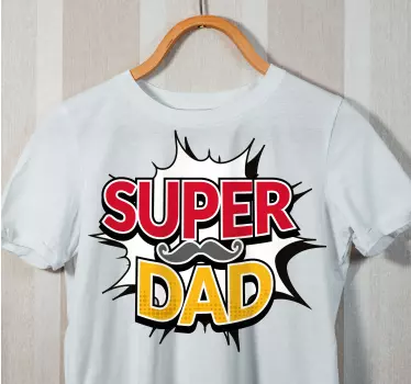 Super Dad Komisk far og søn tøj - TenStickers