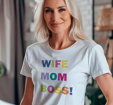Kone, mor, chef! Mors dag t-shirt - TenStickers