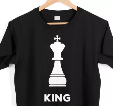 Konge skak t-shirt - TenStickers