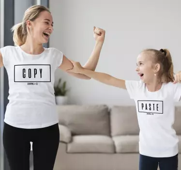 Kopier og indsæt universelle far og søn tøj - TenStickers