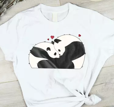 Kramme pandas matchende skjorter til par - TenStickers