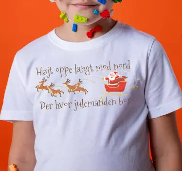 Langt nordpå, hvor julemanden bor. Juletrøjer - TenStickers