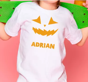 Brugerdefineret græskar design halloween t shirt - TenStickers