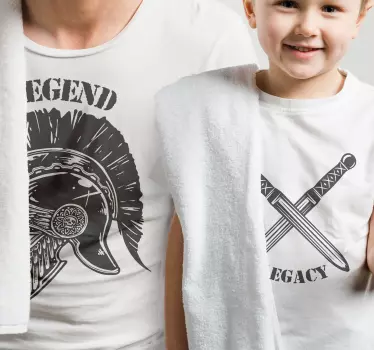 Legende og arv far og søn tøj t shirt - TenStickers