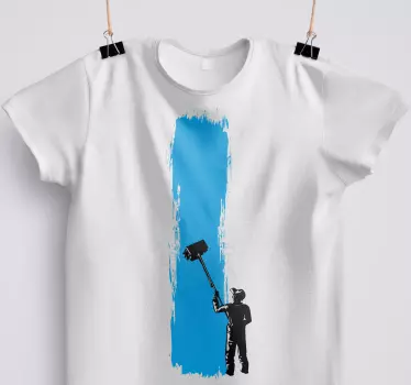 Maleri i proces "moderne stil" t-shirt - TenStickers