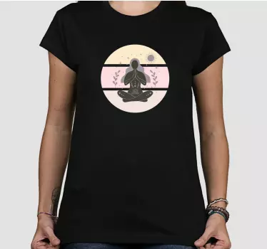 Meditativ kvinde silhuet original t-shirt - TenStickers