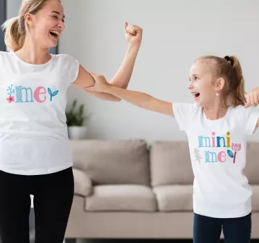 Mig og mig mini mor og datter skjorte - TenStickers
